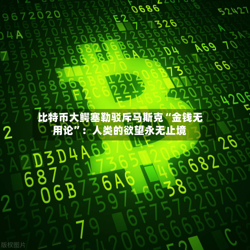 比特币大鳄塞勒驳斥马斯克“金钱无用论”：人类的欲望永无止境-第1张图片