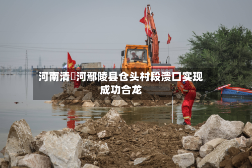 河南清潩河鄢陵县仓头村段溃口实现成功合龙-第2张图片