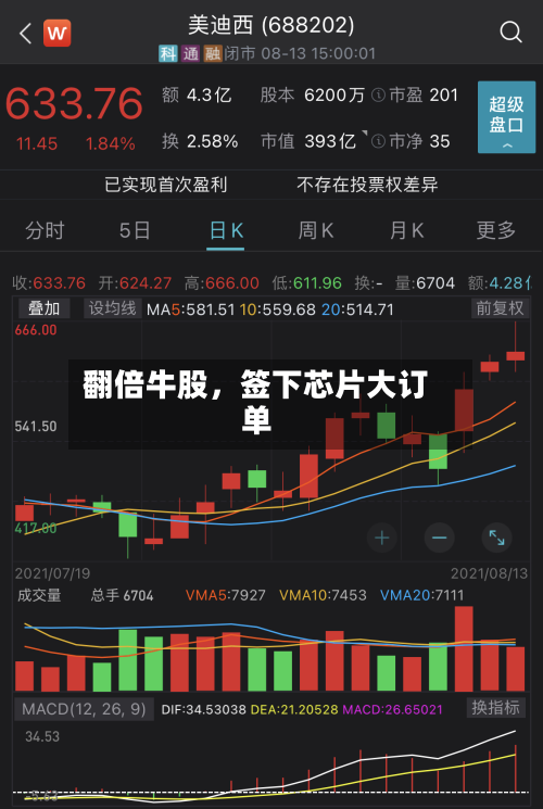 翻倍牛股	，签下芯片大订单-第1张图片