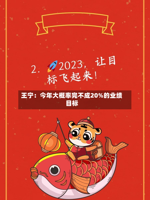 王宁：今年大概率完不成20%的业绩目标-第1张图片