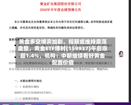 黄金多空博弈加剧，短期或维持震荡盘整	，黄金ETF博时(159937)午后涨超1.4%，机构：中期继续看好黄金配置价值-第3张图片