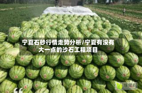 宁夏石砂行情走势分析/宁夏有没有大一点的沙石工程项目-第3张图片