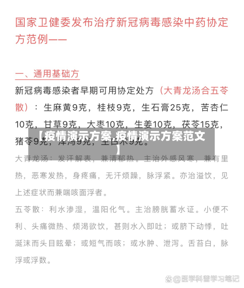 【疫情演示方案,疫情演示方案范文】-第2张图片