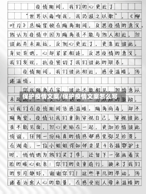 保护疫情文案/保护疫情文案怎么写-第2张图片