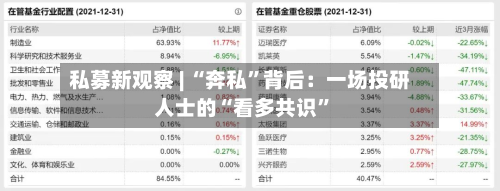 私募新观察 | “奔私”背后：一场投研人士的“看多共识”-第1张图片