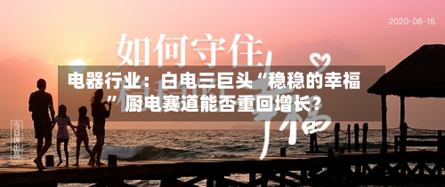 电器行业：白电三巨头“稳稳的幸福” 厨电赛道能否重回增长？-第2张图片
