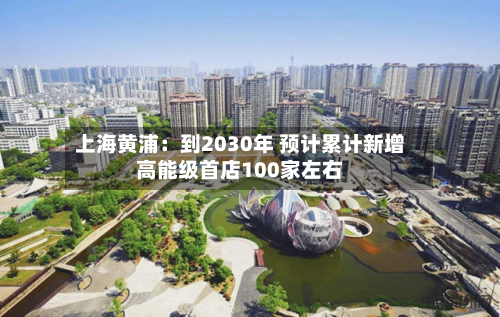 上海黄浦:到2030年 预计累计新增高能级首店100家左右-第2张图片