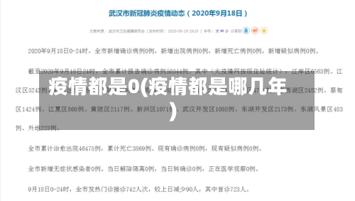 疫情都是0(疫情都是哪几年)-第1张图片