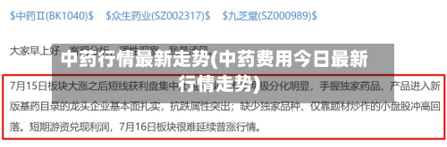 中药行情最新走势(中药费用今日最新行情走势)-第1张图片