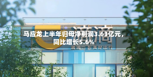 马应龙上半年归母净利润3.63亿元，同比增长5.6%-第1张图片