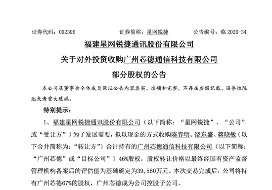 溢价165%！002396	，拟收购光通信“小巨人	”46%股权，8月以来股价大涨超32%